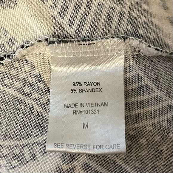 Charlotte Russe Black & White Print Maxi Skirt, Size M - Picture 8 of 10